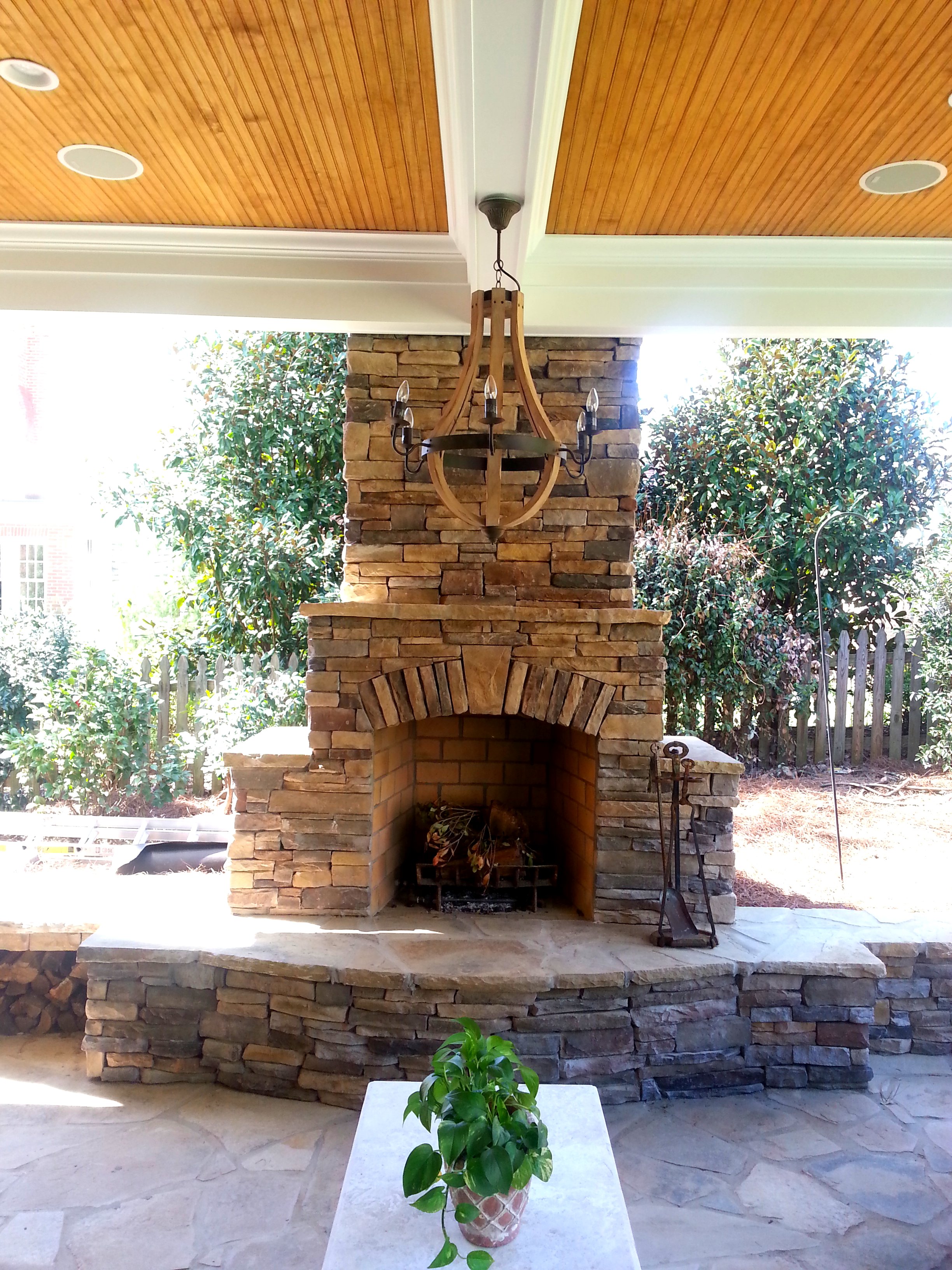 Outdoor Fireplace Design Gallery | Charlotte Pavers & Stone|Charlotte, NC